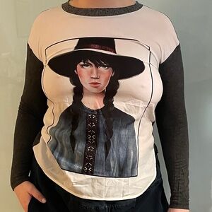 Zara W&B — CountyGirl Graphic Long Sleeve